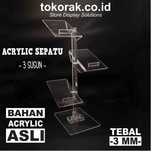 ACRYLIC SEPATU 3 SUSUN